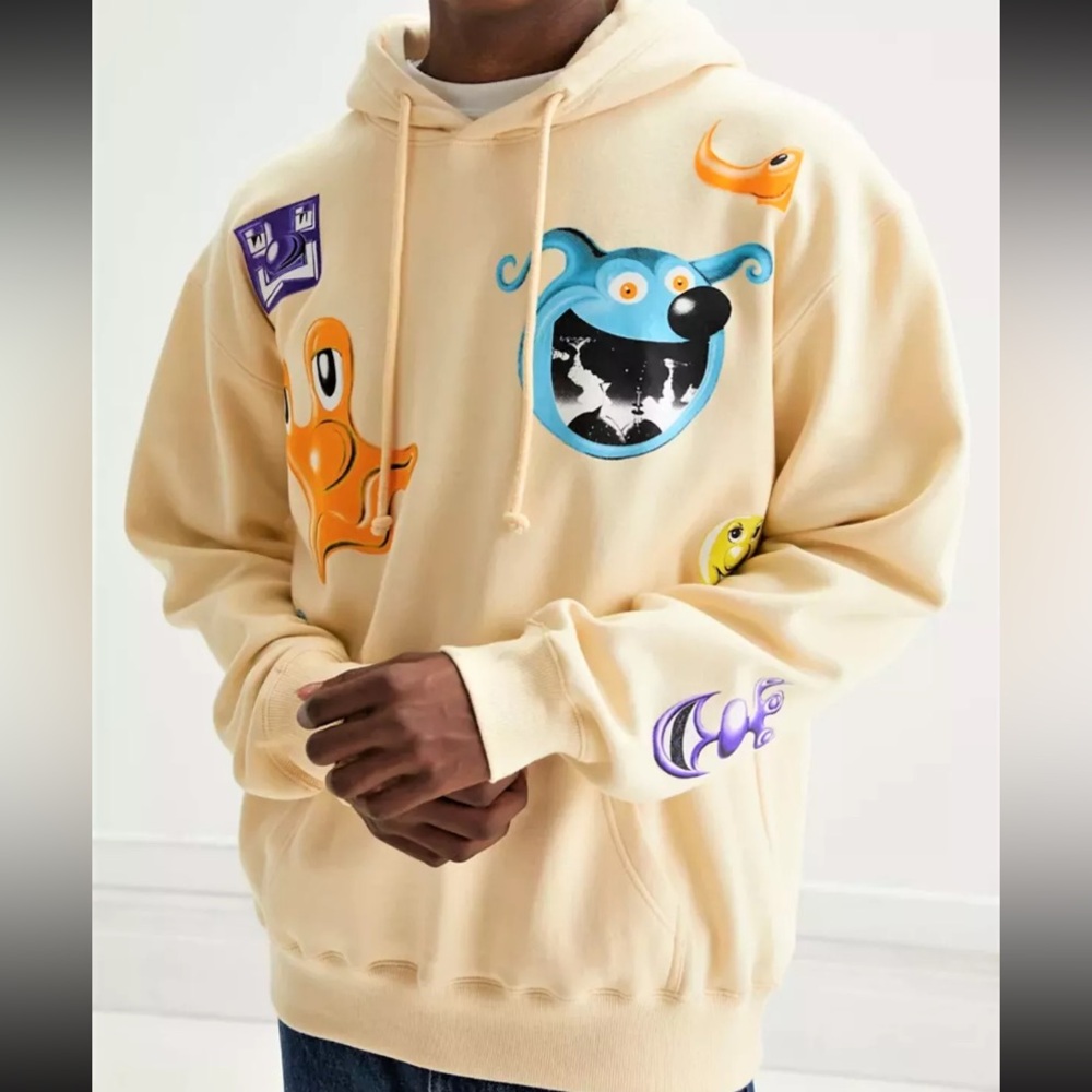 Kenny SCHARF multiple faces sweatshirt